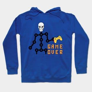 Cool Skeleton Gamer - Your GAME OVER - HALLOWEEN Hoodie